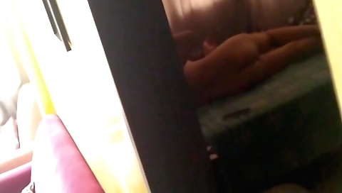 Indian teen with small body riding cock and cleaning