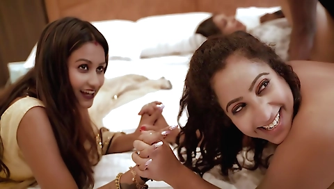 Indian woman gets a real threesome with her stepsbrother