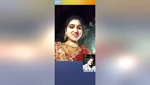 Today Exclusive -cute Desi Chick Showing Her Boobs And Pussy On Vc 3