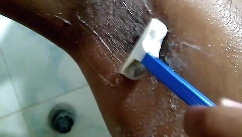 Indian slut in a black dress seduces me in her bedroom