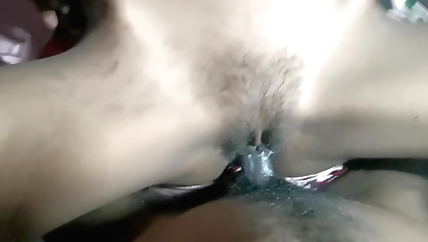 Indian girl fucks herself in the amateur porn film