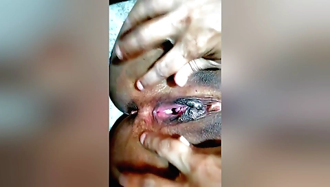 Indian wife makes a video with a guy taking care of her