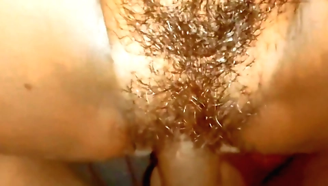 Amateur brunette housewife with hairy pussy gets fucked