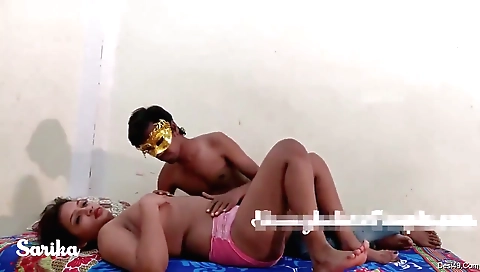 I make a sex video with a hot brunette with my white shorts