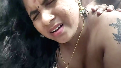 Indian woman with a tattooed ass gets fucked in this scene