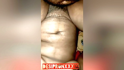 Chubby indian brunette with a nice big ass has a hairy pussy