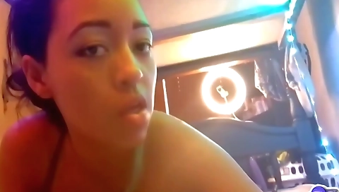 Latina brunette is rubbing my wet pussy and her vagina