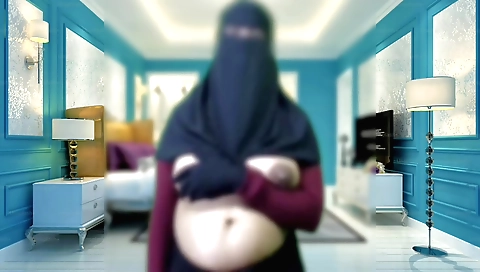 A beautiful indian with a huge booty and nice tits enjoys