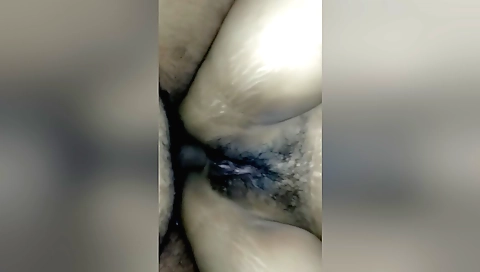 Indian babe with hairy anus gets her asshole fucked