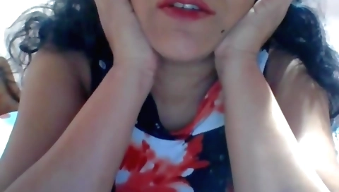 My big natural boobs get banged by me on the webcam