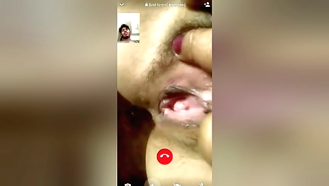 Indian hairy pussy video with a hairy pussy and dildo