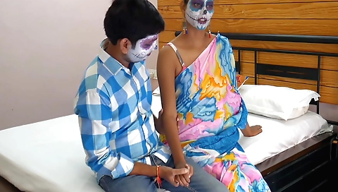 Amature brunette girl is in the middle of sex with her ex