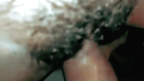 A hot amateur with a hairy pussy is a pleasure for her partner