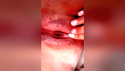 Busty amateur blonde fingering her sweet ass and pussy