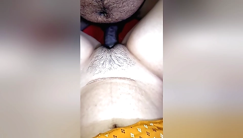 Indian hairy cowgirl fucks hard with her hairy pussy
