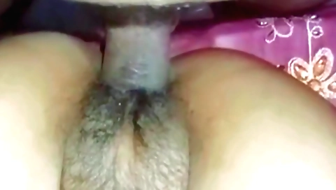 Indian chick showing off her hairy pussy on camera