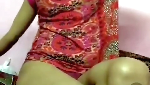 Indian solo girl with tattoos on her body and legs in webcam