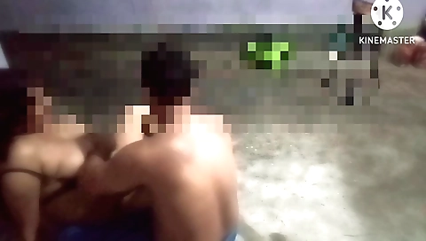 Indian woman with natural boobs is fucking in the morning