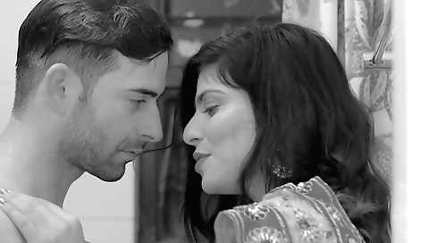 Old man is having some fun with his young girlfriend