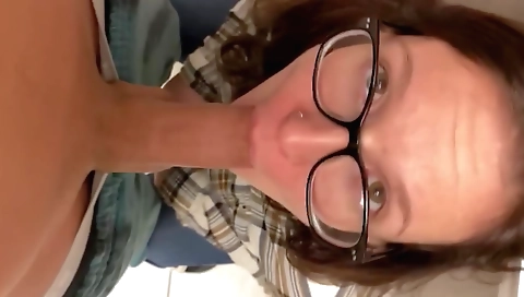 Brunette milf 1080p blowjob with a 200B piece of cock and dick