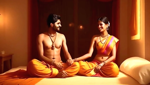 Busty indian babe shows off her naked body and gets her wet pussy