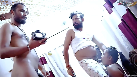 Big natural boobs brunette in a big tits threesome