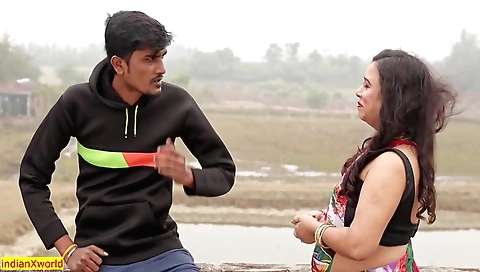 Indian big ass brunette mature gets slapped and fucked