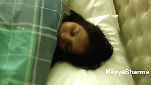 Indian wife with hairy pussy enjoys sensual sex in bed