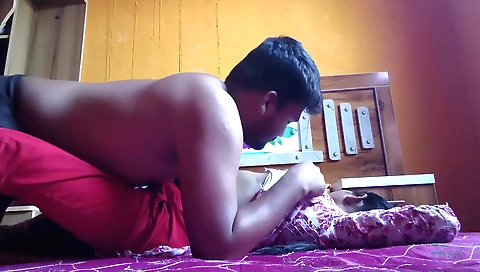 Indian girl 18+ with huge natural boobs 18+ and her lover 18+ and 18+