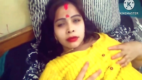 Blonde birthday gift for her lover with 3d porn porn