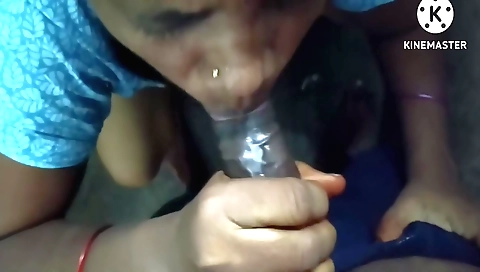 Indian girl has fun in her bedroom with her boyfriend