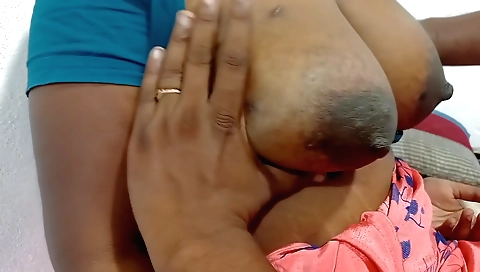 Indian teen babe rides husband's cock and fucks him
