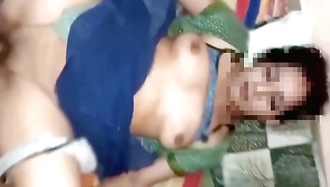 Indian brunette stepsister and stepbrother fucked in store room