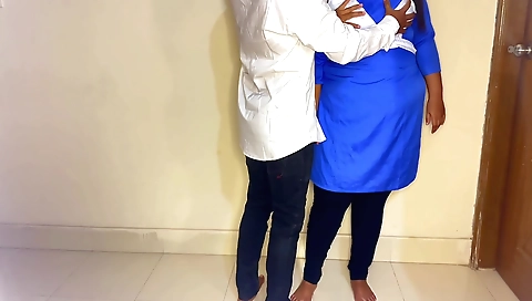 Amateur brunette takes dick in her mouth and licks it