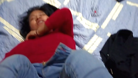 Indian brunette is fucking her stepson's stepfather