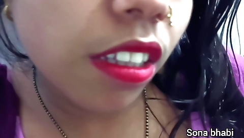 Indian brunette 18+ babe gives her neighbor 3d handjob