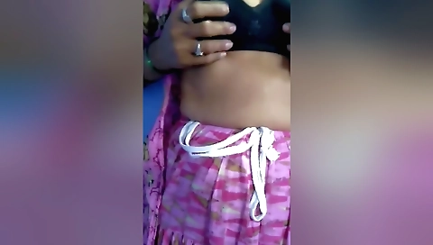 Solo sexy desi bhabhi showing her boobs and pussy to dewar 1