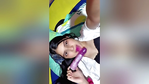 Indian slut with huge tits shows off her tits and ass