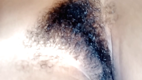 Indian chick is getting her hairy pussy stimulated