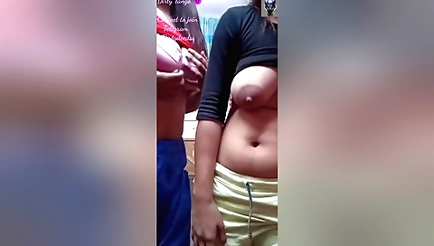 Amateur big tits video of brunette naked in a nude tango