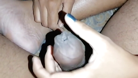 Handjob video with a horny indian girl in a hot sex video