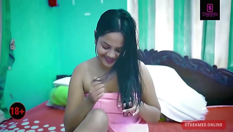 Horny brunette stepsister getting her nuts pounded