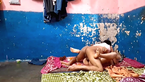 Indian girl is getting wet from sex in the bedroom