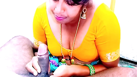 Indian housemaid with round tits fucked by a house owner