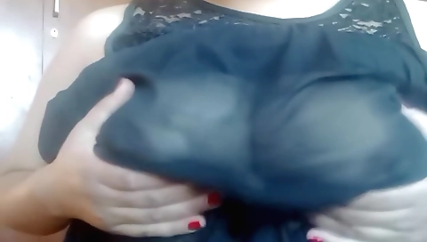 Brunette amateur solo porn with big tits and a huge ass