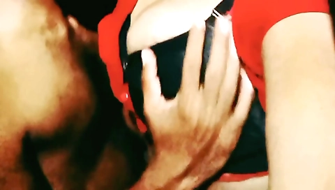 Busty brunette in amateur porn with big tits video