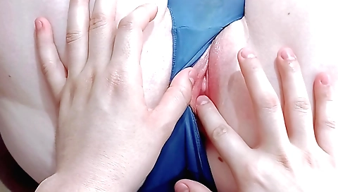 18 year old petite girl is making love to a big dick