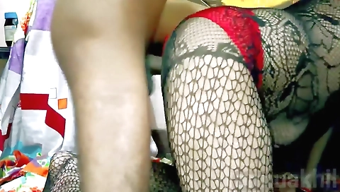 Indian step fantasy girl with short hair in a sexy scene