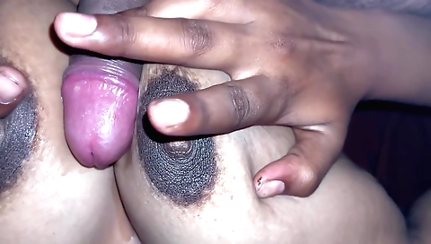 Indian girl with natural boobs fucking in a hot scene