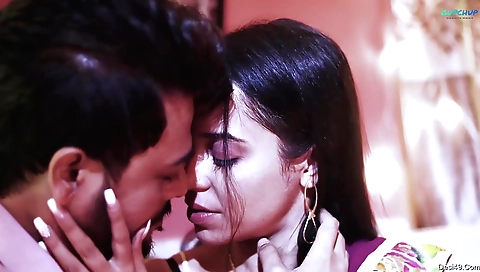 Cute brunette babe wearing a cute outfit on hd video